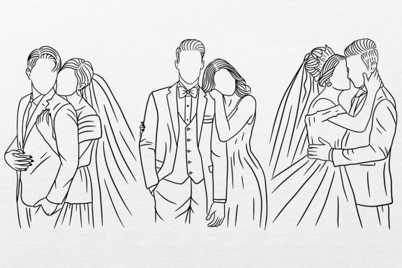 21 Set Bundle Wedding Couple Love, Marriage, Romantic, Couples, Family Clipart