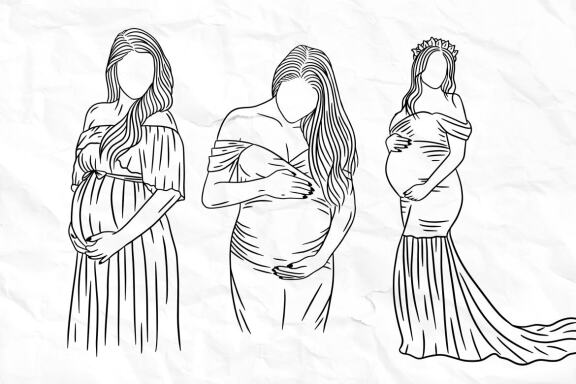 15 Set Bundle Maternity Pregnant Wife Mother Women Parent Love pregnancy Clipart