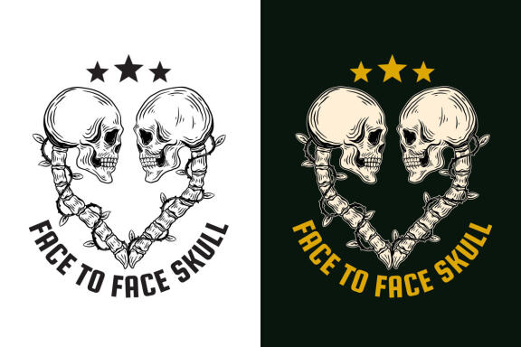 15 Set Bundle Dark Art Skull Bone Horror Tattoo Beast Merchandise Clipart