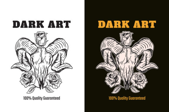 15 Set Bundle Dark Art Skull Bone Horror Tattoo Beast Merchandise Clipart