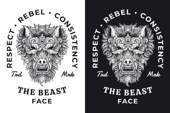 15 Set Bundle Beast Animal and Mask Dark Art Bone Horror Tattoo Beast Merchandise Clipart