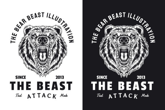 15 Set Bundle Beast Animal and Mask Dark Art Bone Horror Tattoo Beast Merchandise Clipart