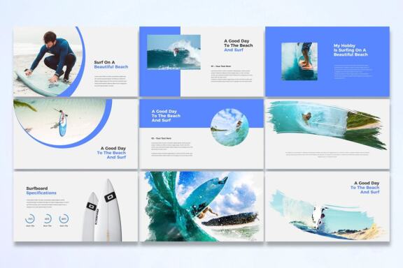 Surfing - Google Slides Template