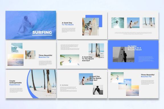 Surfing - Google Slides Template