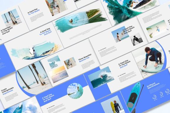 Surfing - Google Slides Template