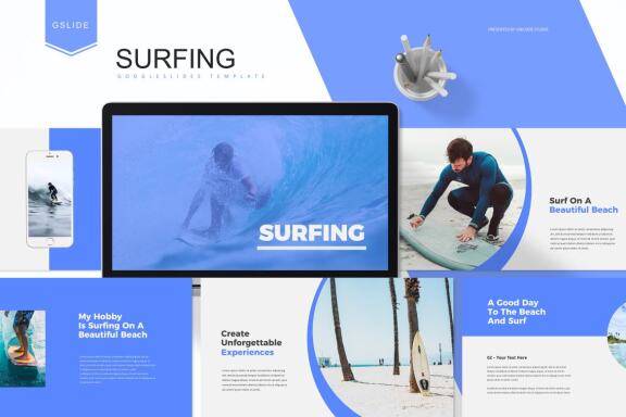 Surfing - Google Slides Template