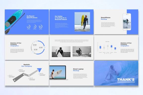 Surfing - Google Slides Template