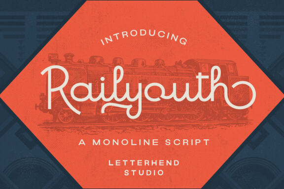 Railyouth - Monoline Script