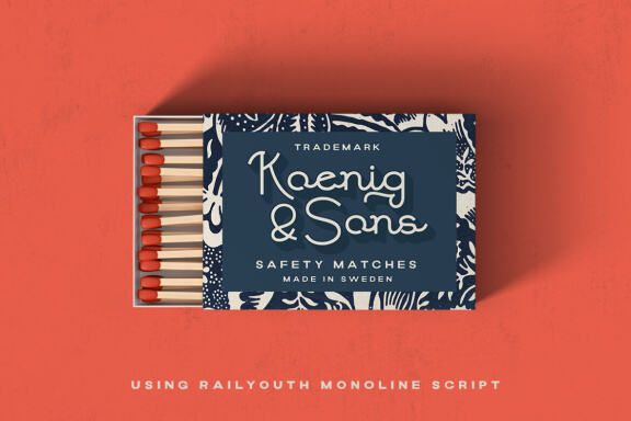 Railyouth - Monoline Script