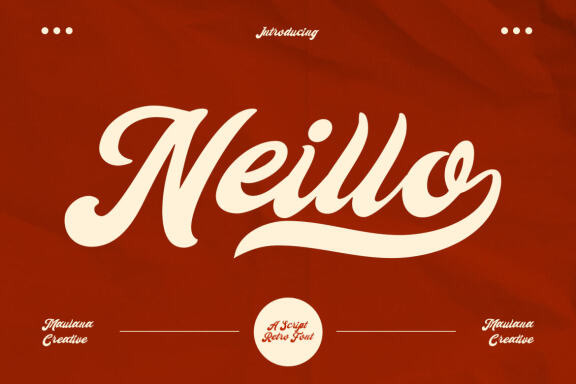 Neillo Retro Script Font