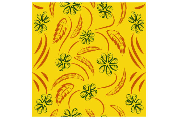 Folk Flowers Pattern Floral Print Ethnic Art
