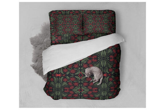 Folk Flowers Pattern Floral Print Ethnic Art