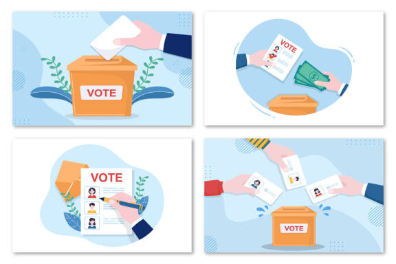 14 Political Candidate Design Illustration