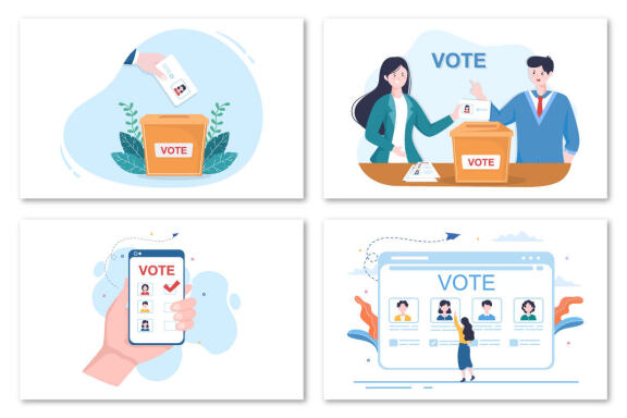 14 Political Candidate Design Illustration