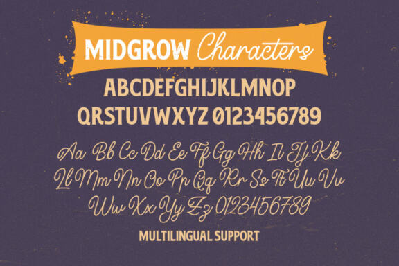 Midgrow Font Duo - Free Illustration