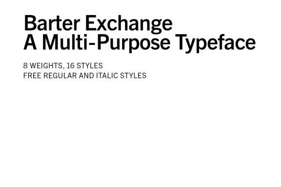 Barter Exchange Typeface