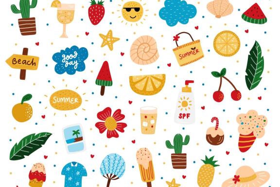 Summer Organic Clip Art