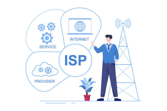 10 ISP or Internet Service Provider Illustration