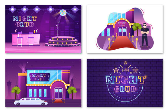 15 Night Club Illustration