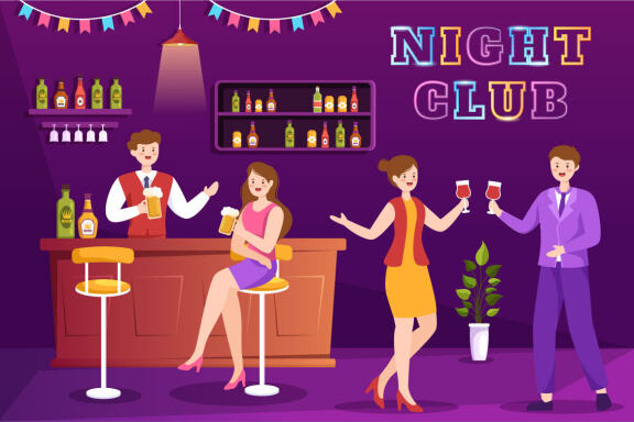 15 Night Club Illustration