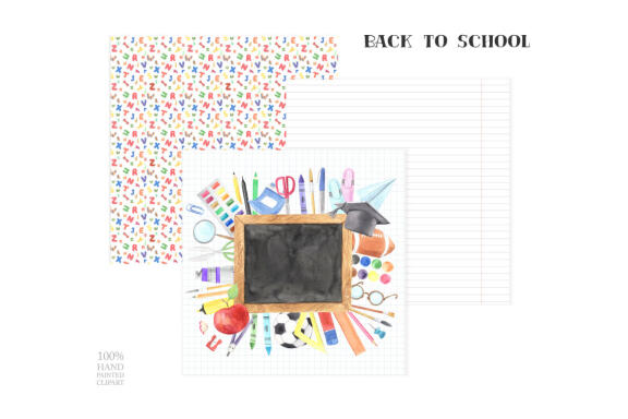 Back to School Digital Papers Pack