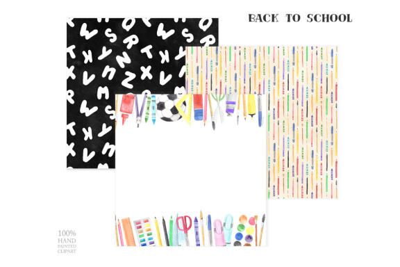 Back to School Digital Papers Pack