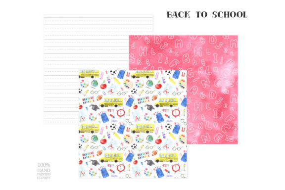 Back to School Digital Papers Pack