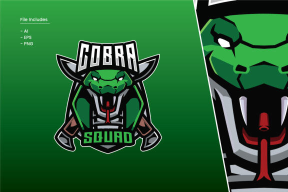 Cobra Squad Logo Template