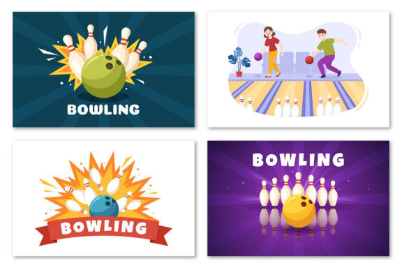 15 Bowling Game Illustration