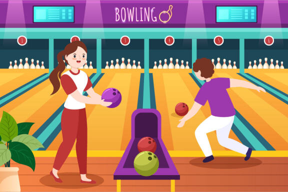 15 Bowling Game Illustration