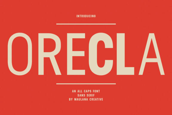 Orecla Sans Serif Display Font