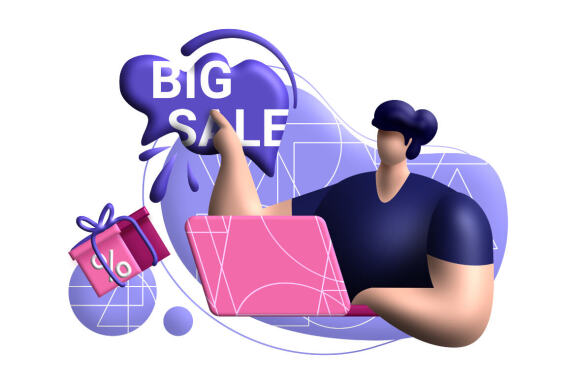 cashback coupon 3d rendering Illustration