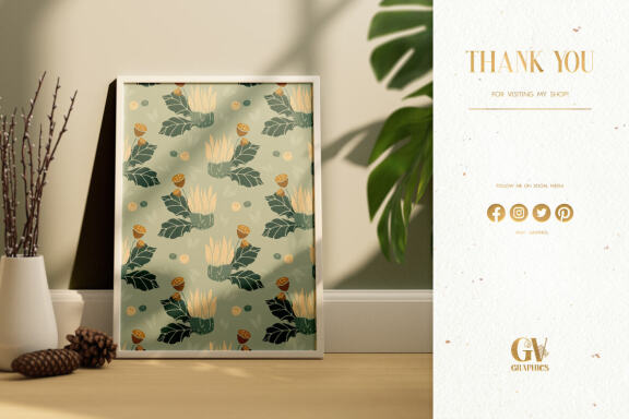 Autumn Harmony Patterns and Illustrations