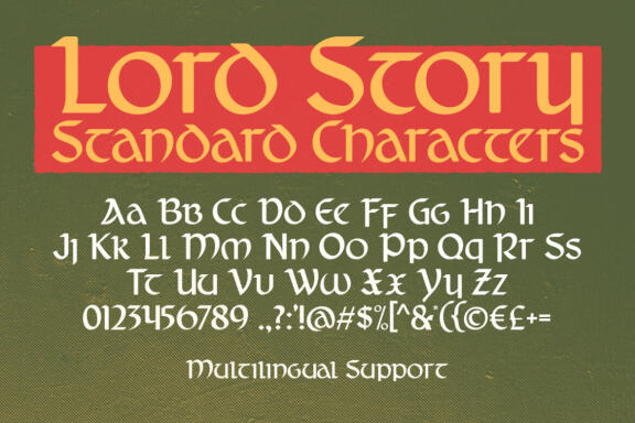 Lord Story - Medieval Font