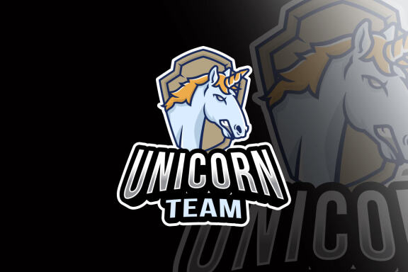 Unicorn Team Esport Logo Template