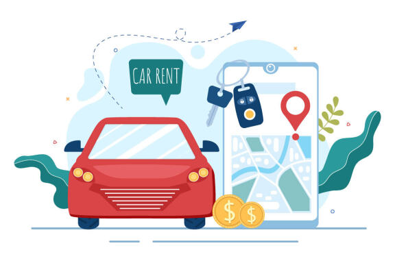 15 Car Rental Illustration
