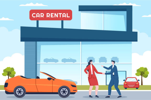 15 Car Rental Illustration