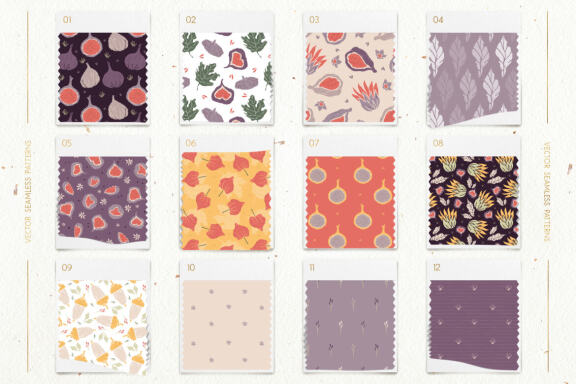 The Sweetest Fig Patterns and Illustrations