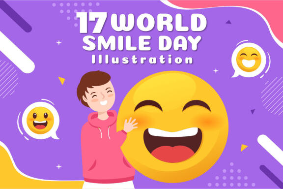 17 World Smile Day Illustration