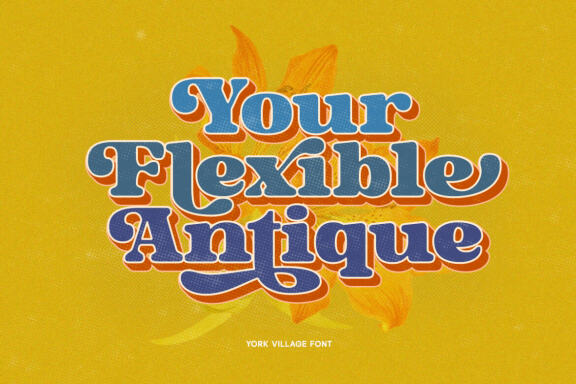 York village - Retro Display Font