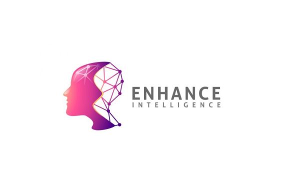 Modern Human Brain and Artificial Intelligence Logo
