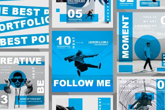 Laurence CV Resume - Instagram post template