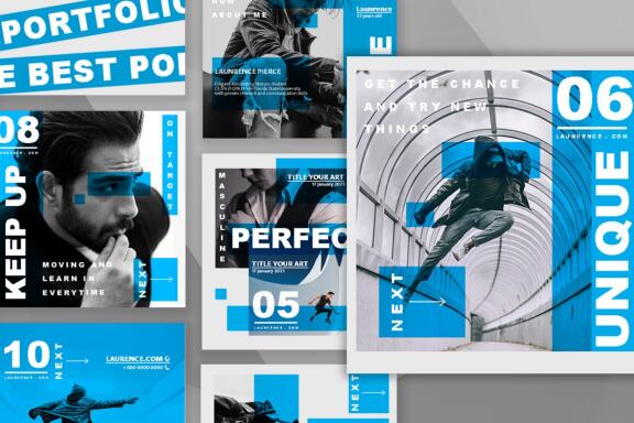 Laurence CV Resume - Instagram post template