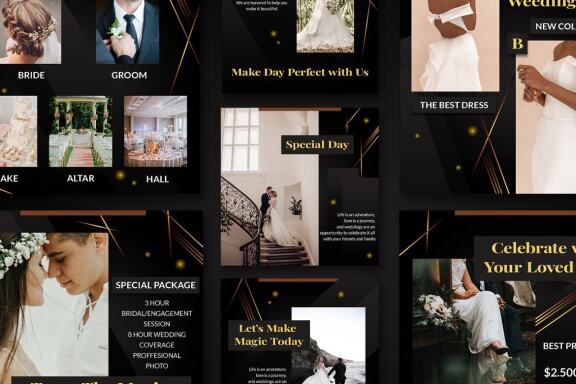 Delphine Wedding Organizer - Instagram post template