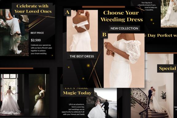 Delphine Wedding Organizer - Instagram post template