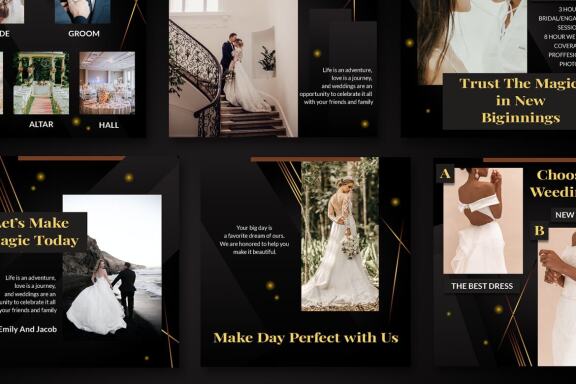 Delphine Wedding Organizer - Instagram post template