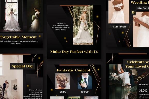 Delphine Wedding Organizer - Instagram post template