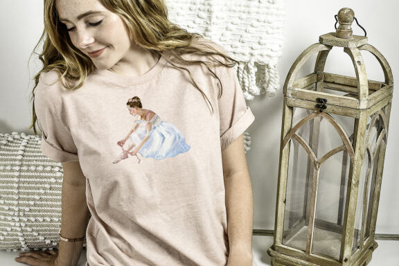 Ballerina - watercolor drawing, for printing and sublimation