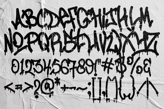 Zombie Coming - Dripping Halloween Font