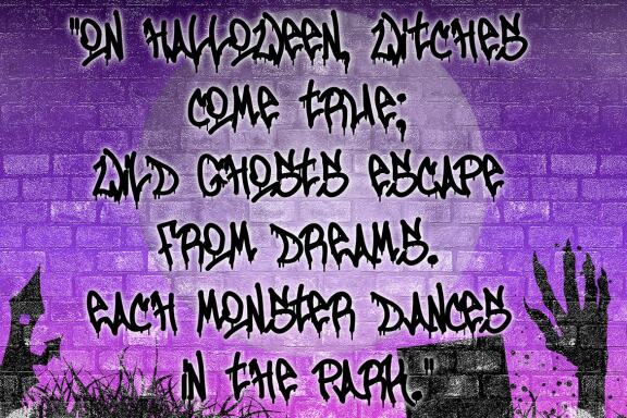 Zombie Coming - Dripping Halloween Font